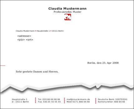 Briefvorlagen Nach Din Fur Openoffice Computer Daten Netze Feenders De Berlin